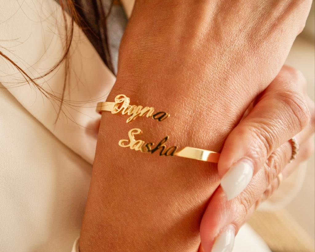 Personalized Name Cuff Bracelet