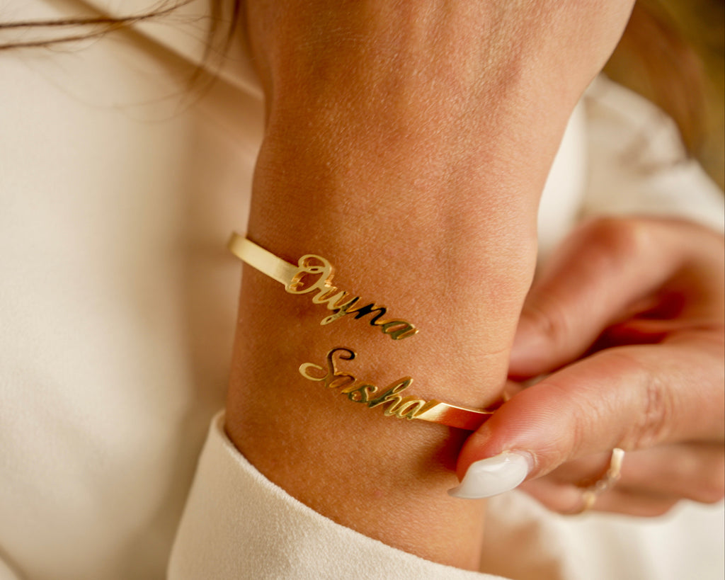 Personalized Name Cuff Bracelet