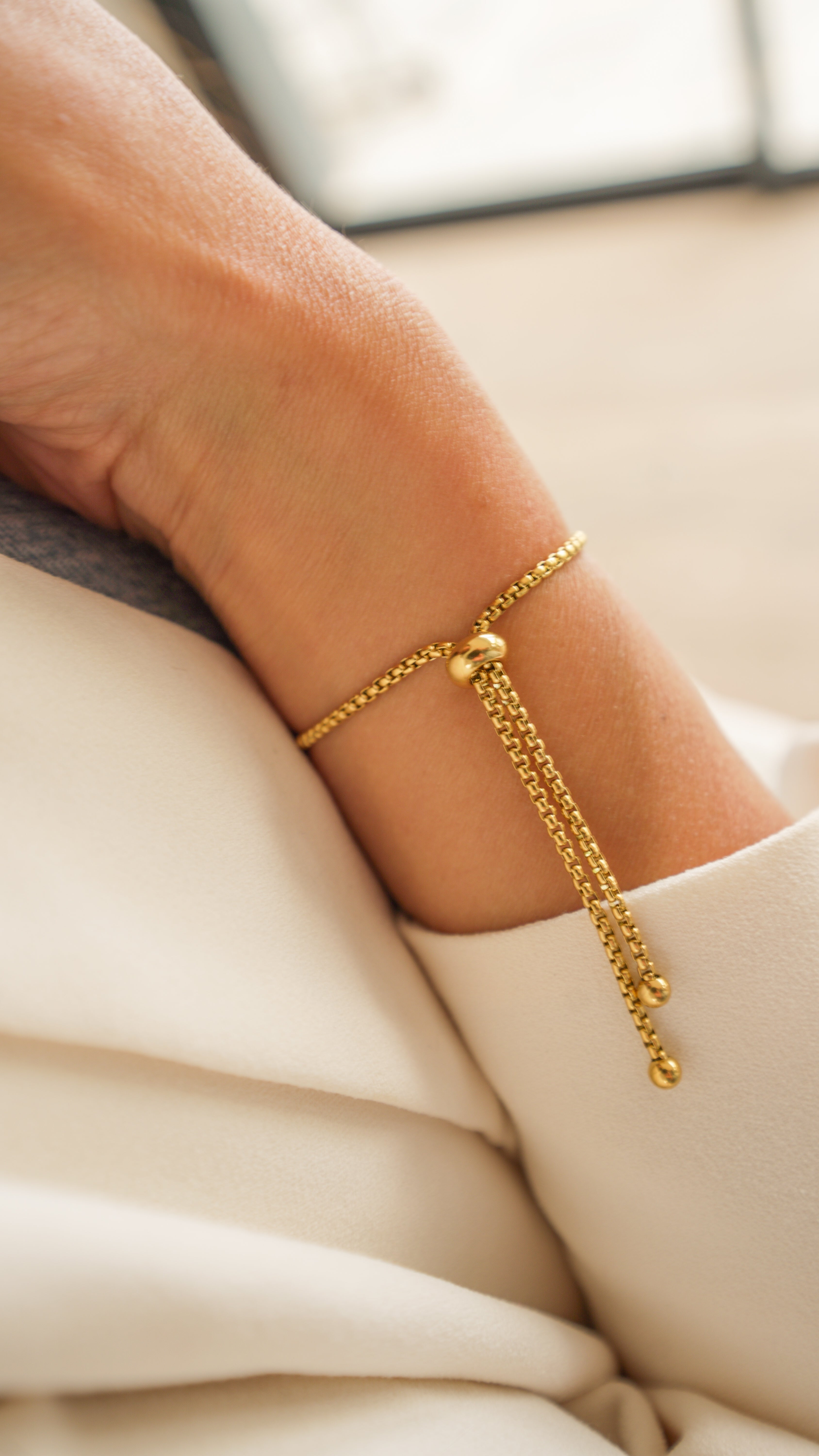 Custom Engraved Bracelet — Adjustable Stainless Steel with Charm