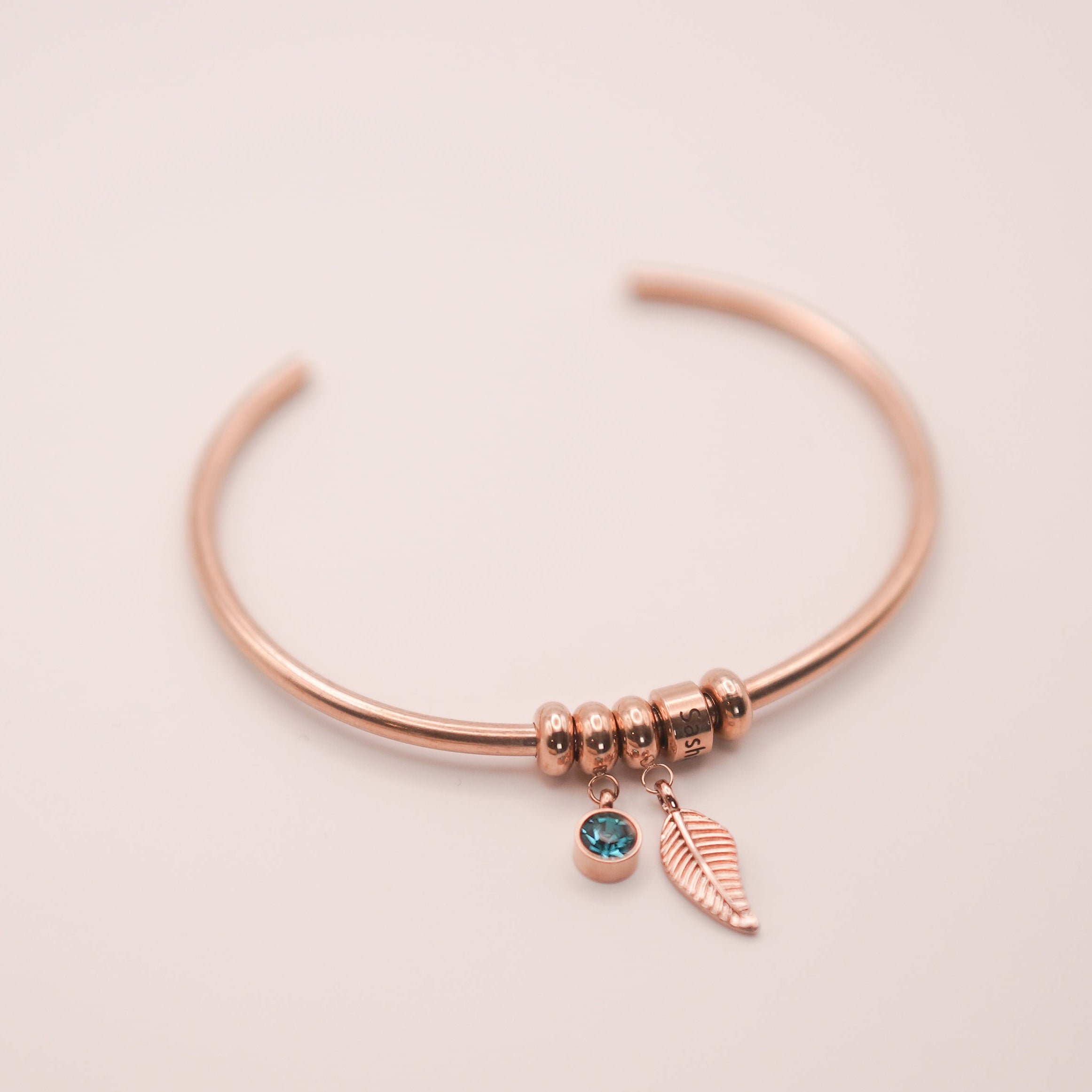 Birthstone Bracelet Leaf