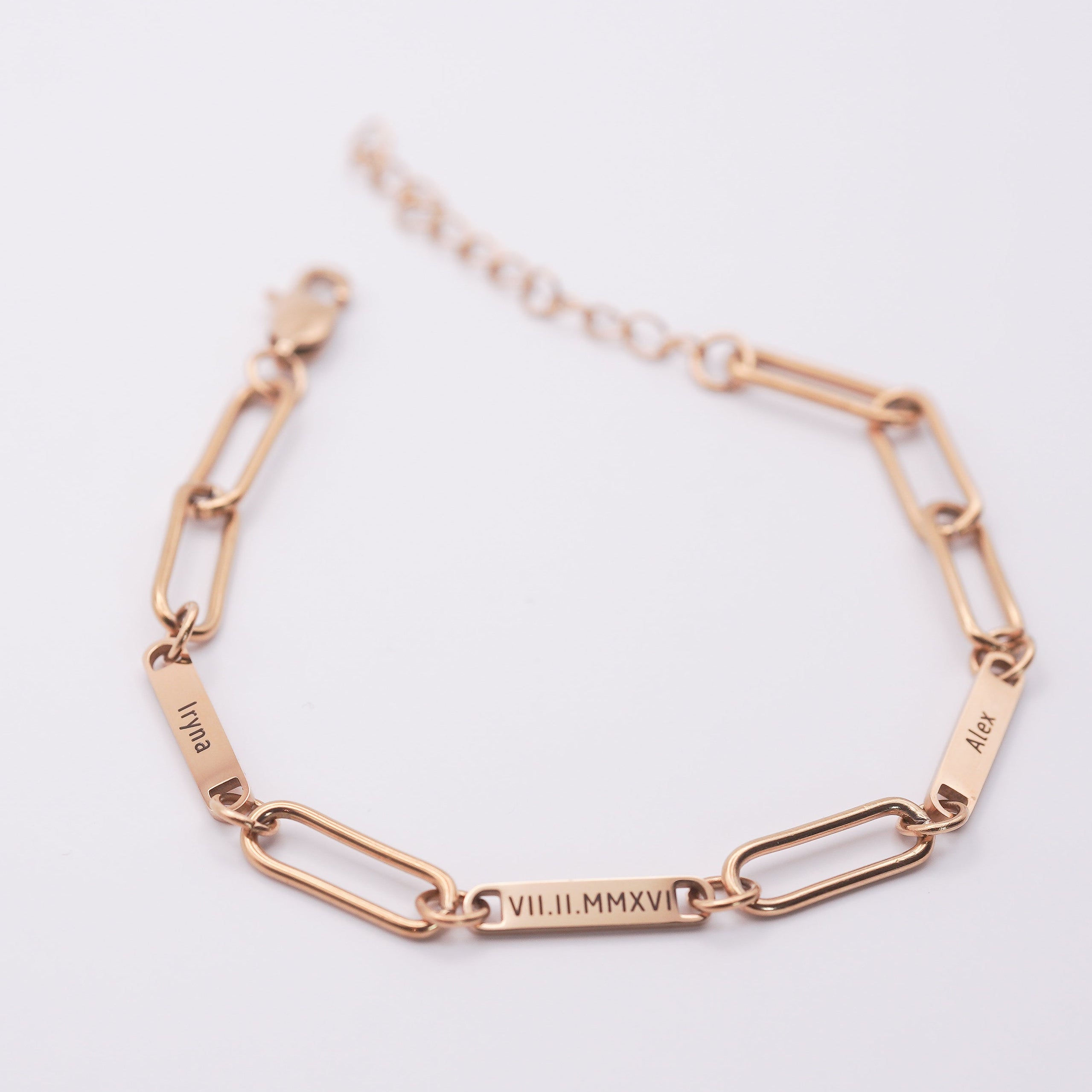 Personalized Mini Bar Engraved Name Bracelet
