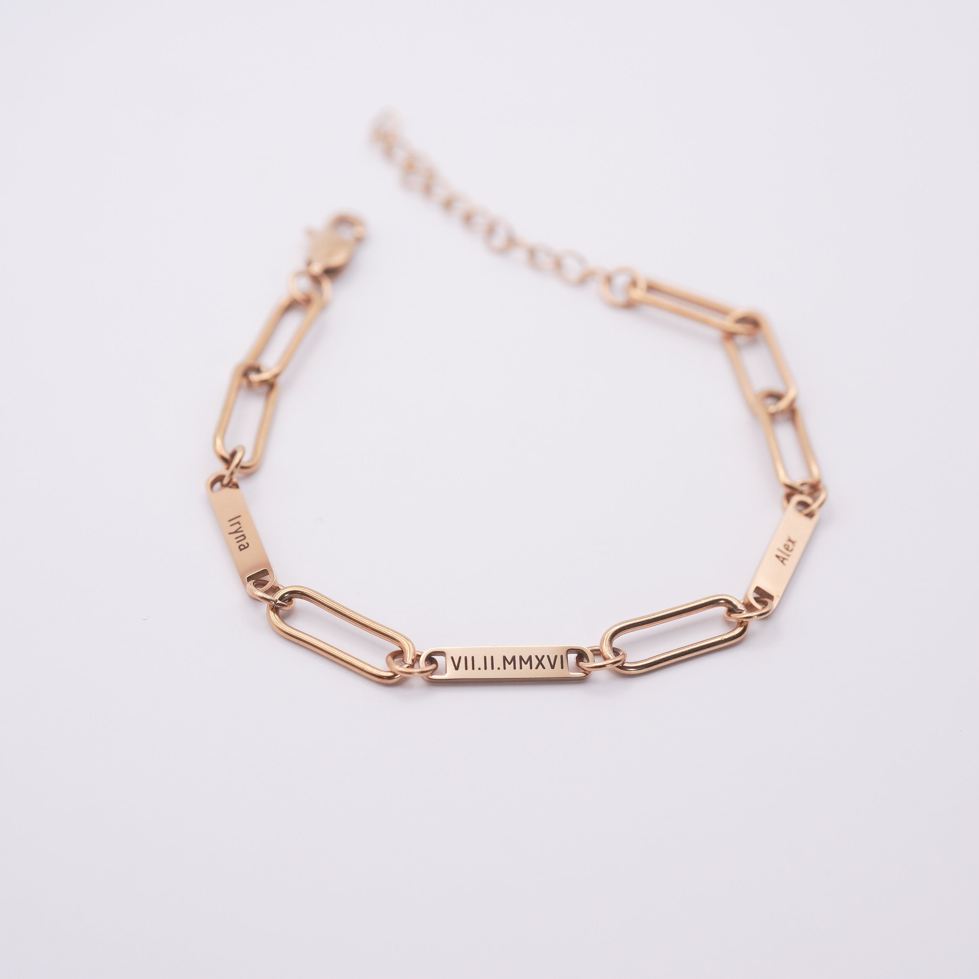 Personalized Mini Bar Engraved Name Bracelet