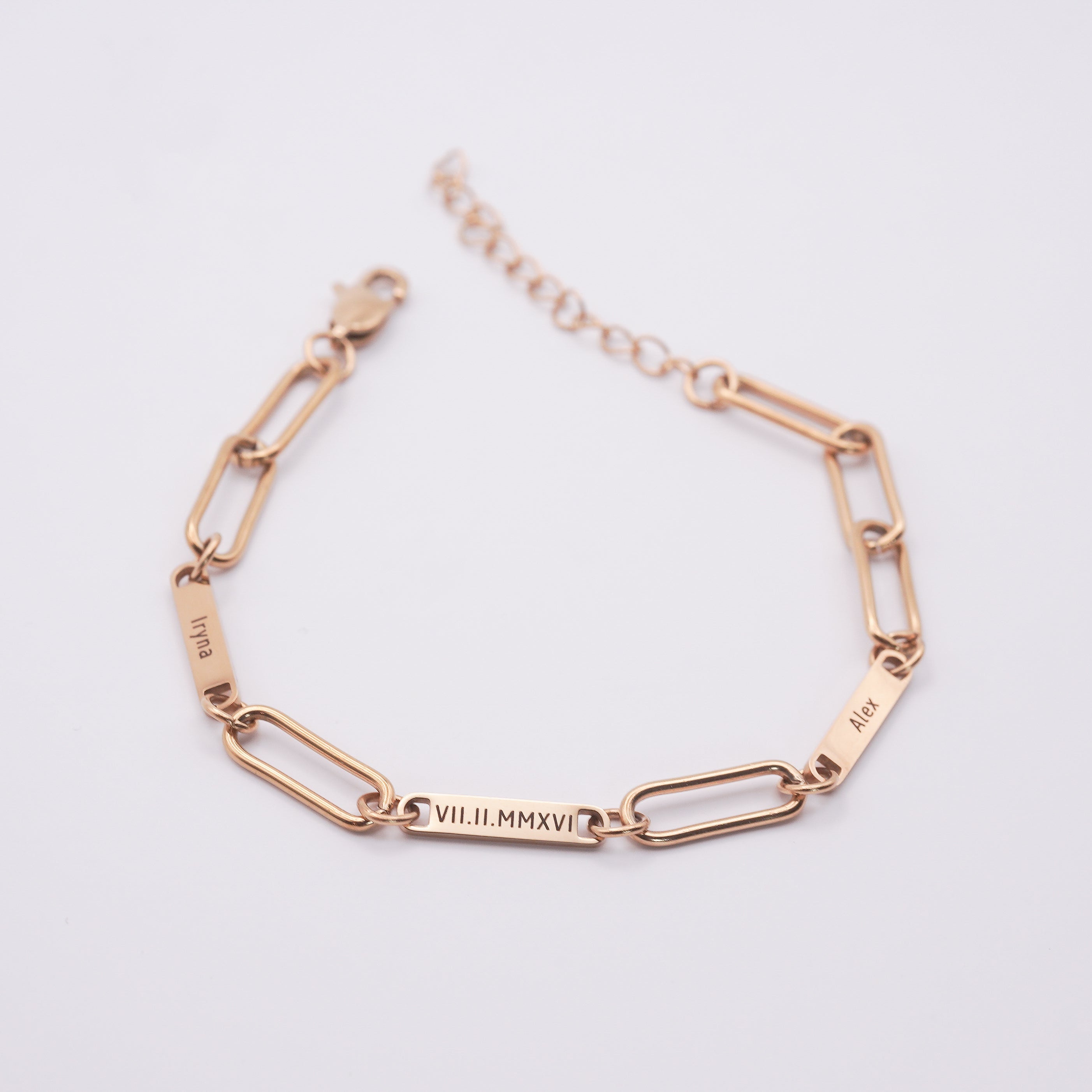 Personalized Mini Bar Engraved Name Bracelet