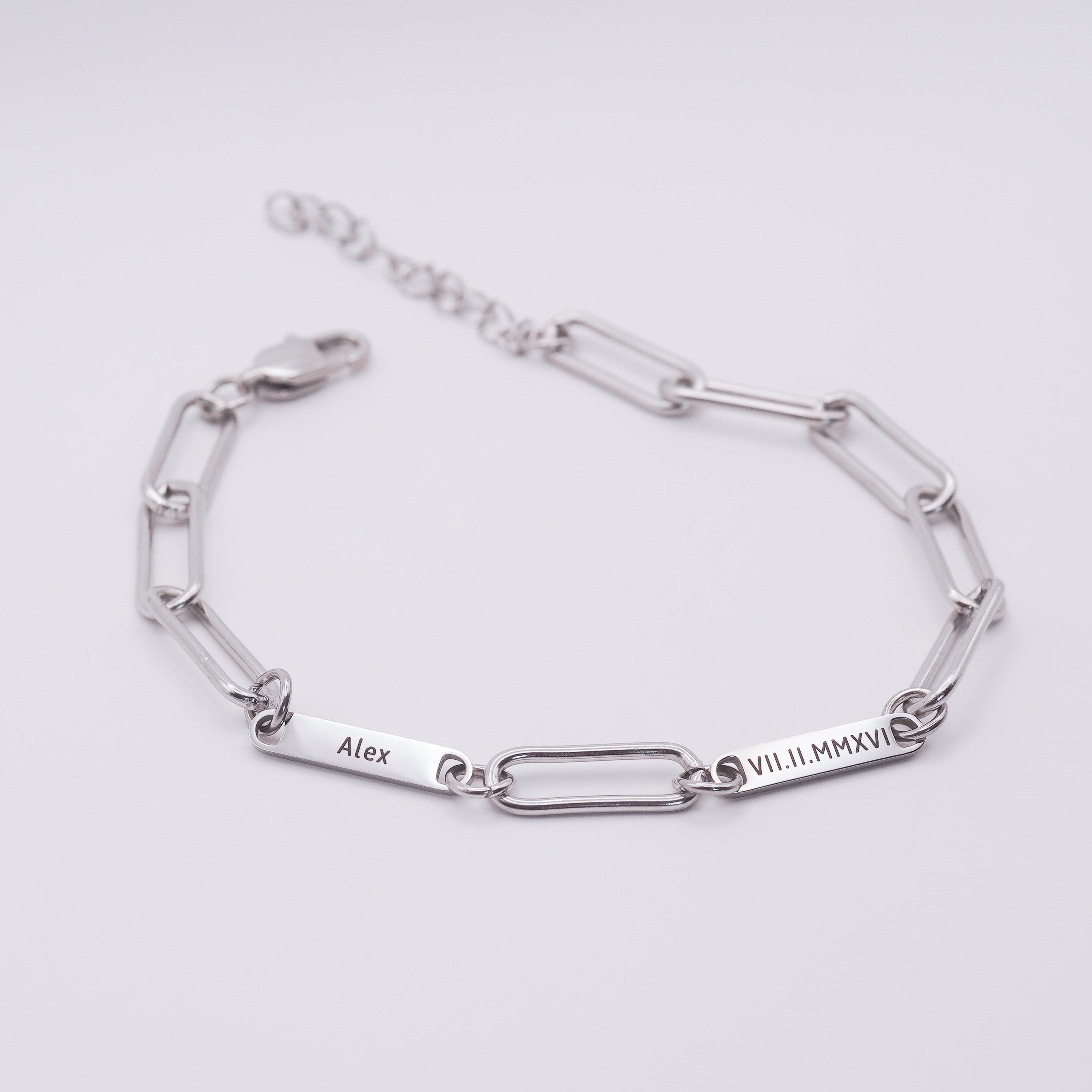 Personalized Mini Bar Engraved Name Bracelet