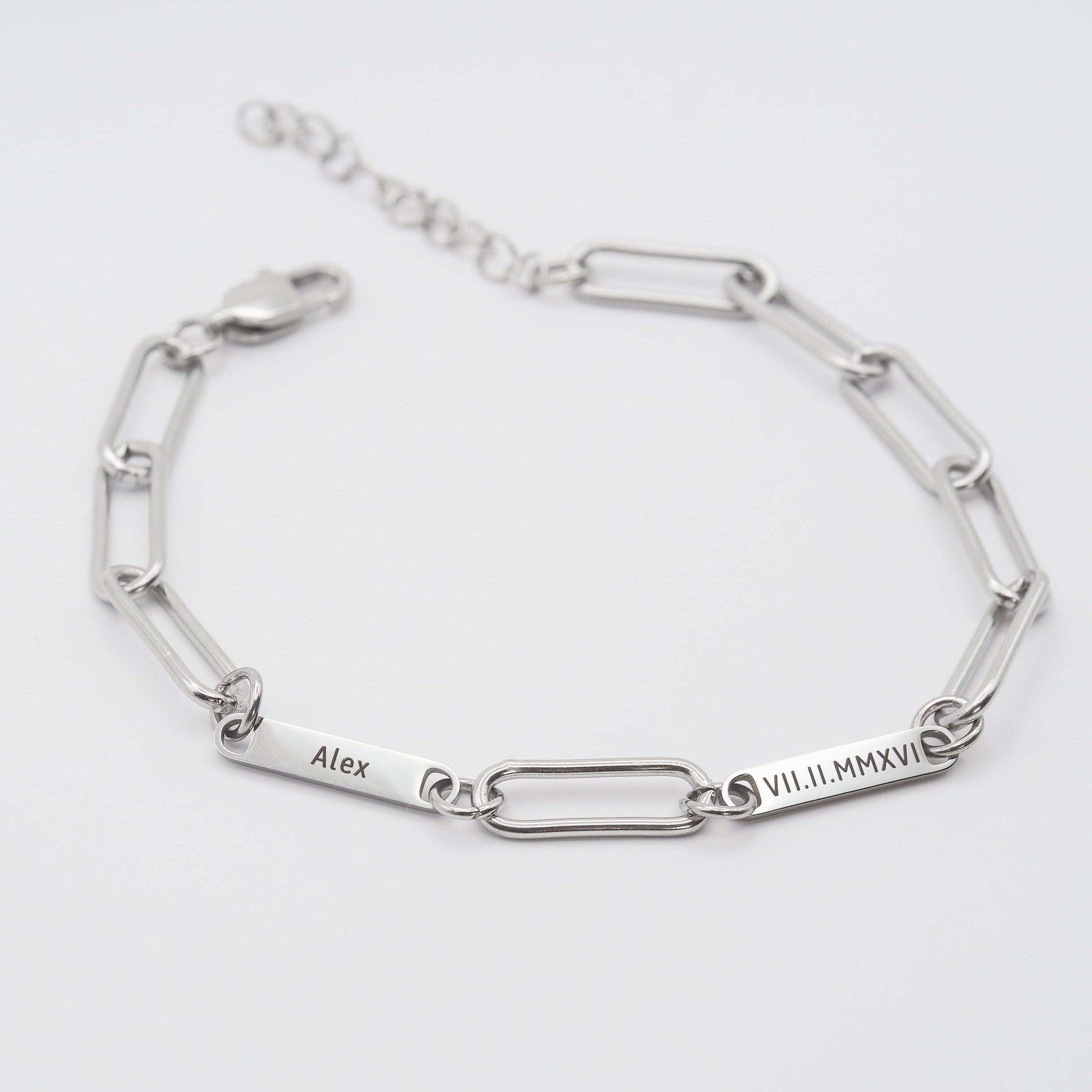 Personalized Mini Bar Engraved Name Bracelet
