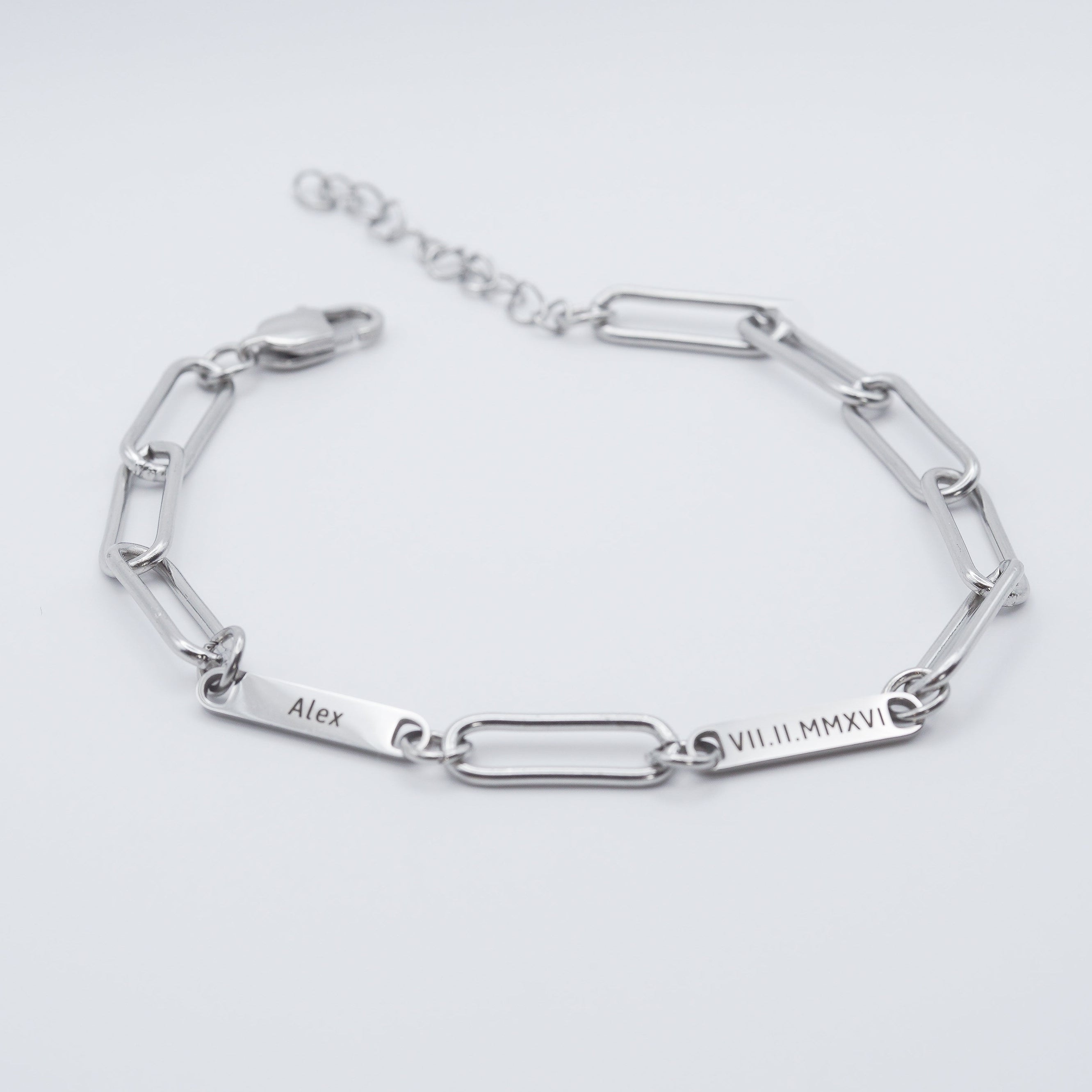 Personalized Mini Bar Engraved Name Bracelet