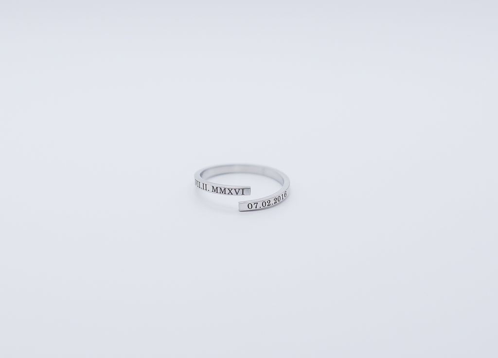 Customized Engraved Ring with Names