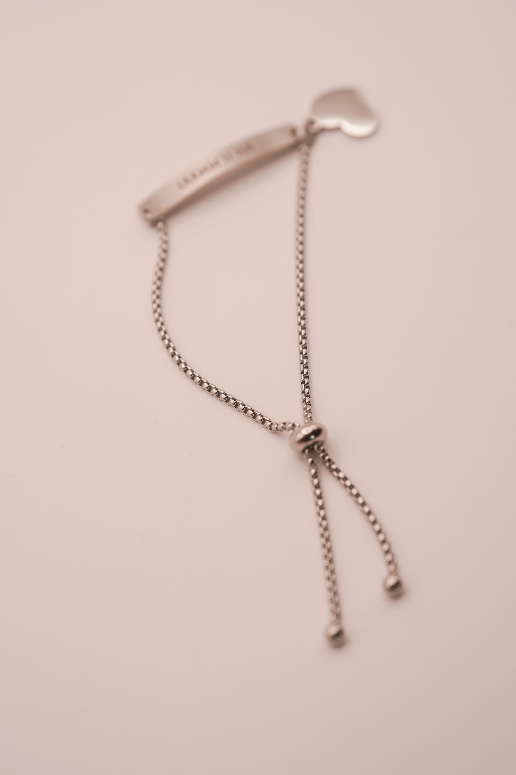 Custom Engraved Bracelet — Adjustable Stainless Steel with Charm