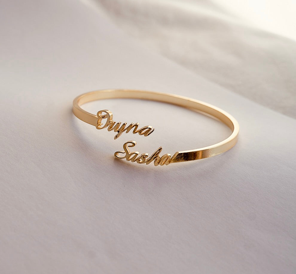 Personalized Name Cuff Bracelet