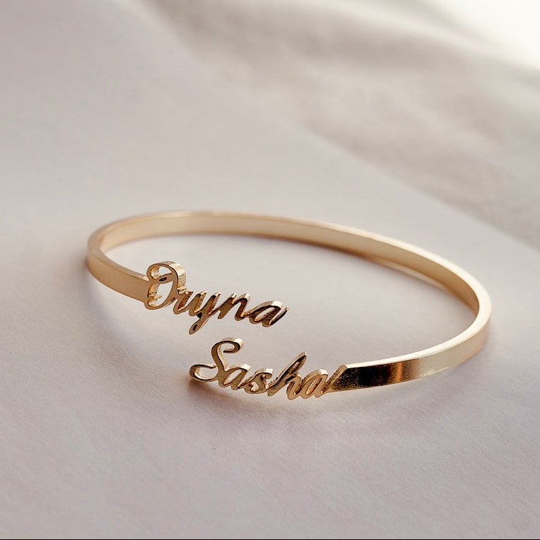 Personalized Name Cuff Bracelet