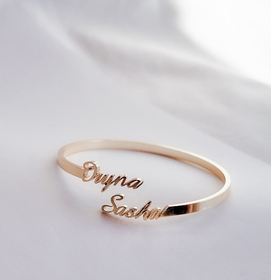 Personalized Name Cuff Bracelet