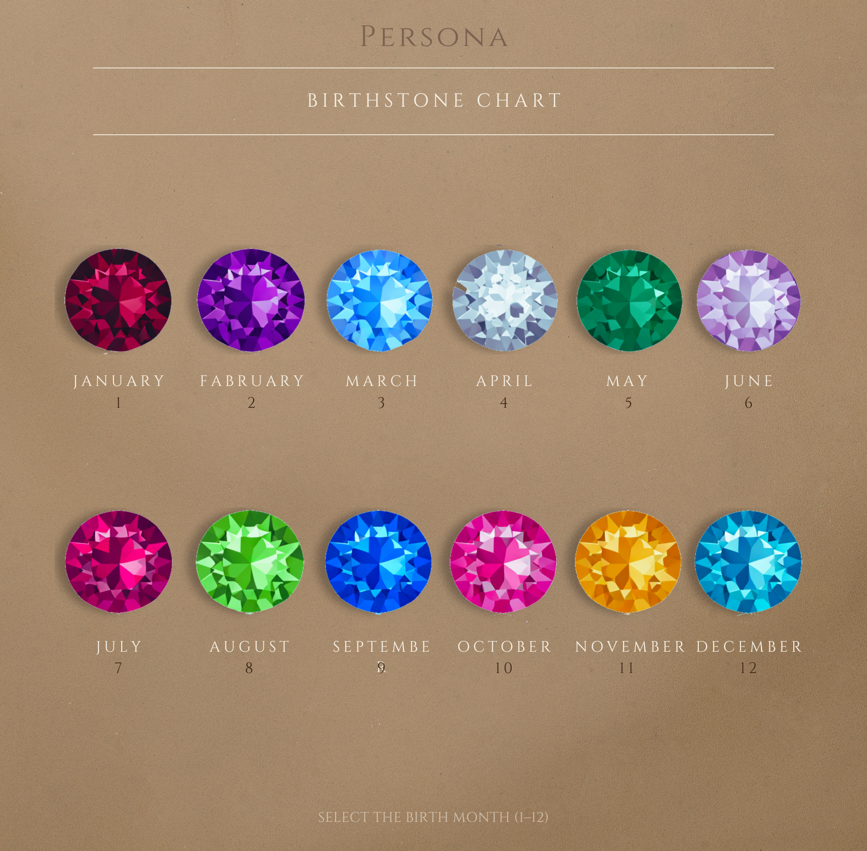 Birthstone Bracelet Leaf